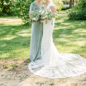 Meghan Velvet Wrap Maxi Dress